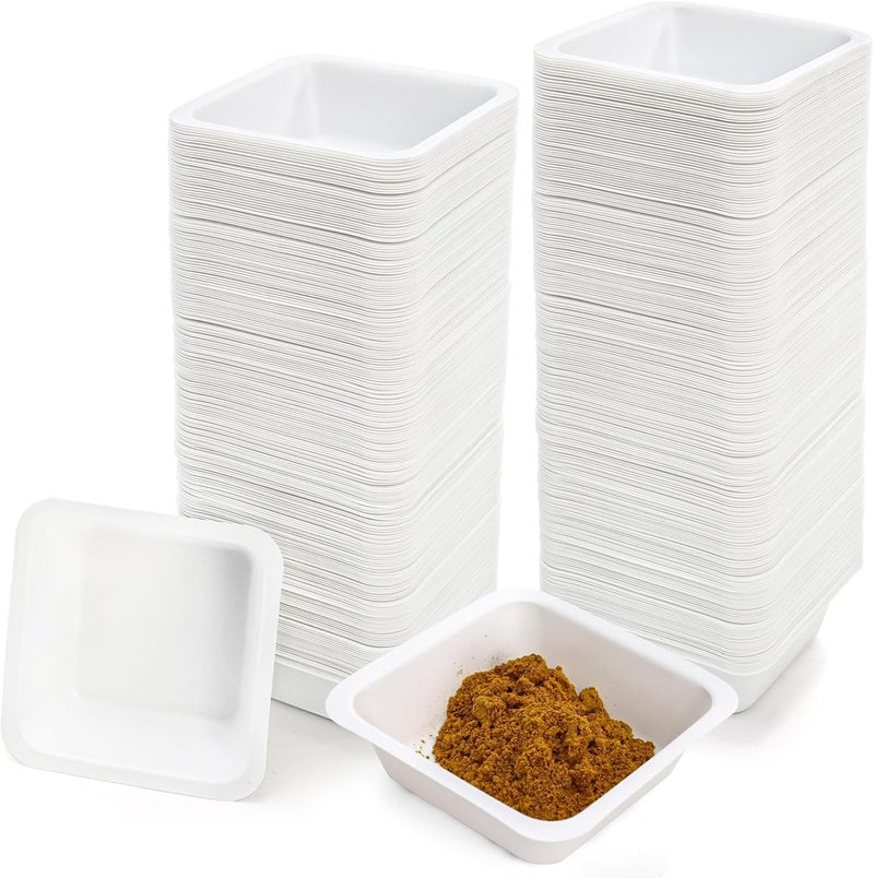 Coloch 250 Pack Weigh Boats Medium, 100ml Plastic Trays for Measuring Disposable Square Weighing Dishes Anti-Static Lab Dishes for Powder, Liquid, Epoxy, Food Sample - Image 1